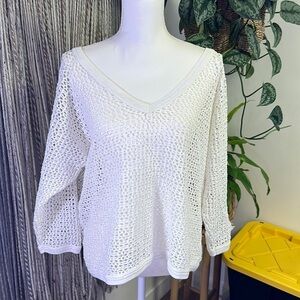 Vintage crochet knit sweater